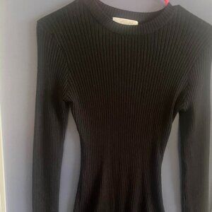 In The Stitch, Black Ribbed Bodysuit